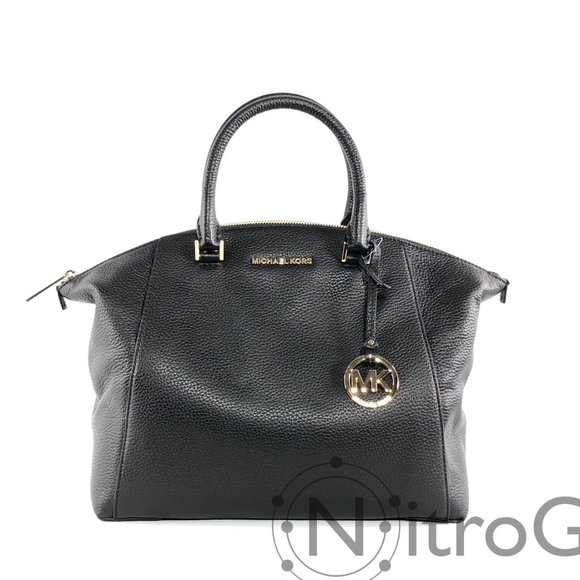 Michael Kors Riley Lg Pebbled Leather Satchel NWT